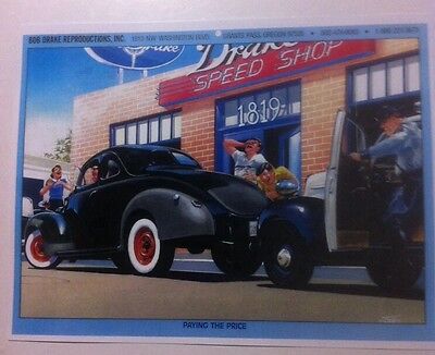 Early Ford New Car Delivery Illustration 8x10 Reprint Garage Decor 
