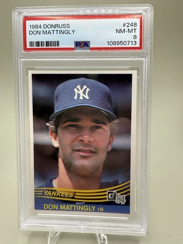 1984 Donruss - Don Mattingly #248 (RC) ( PSA 8 ) - Yankees