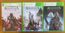 Assassin’s Creed Xbox 360 Lot of 3: Creed II, Creed III, Revelations - Tested!
