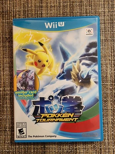 Pokken Tournament  (Nintendo Wii U)  with Sealed Shadow Mewtwo Card Authentic