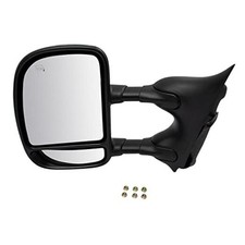 Driver Side Towing Mirror Power Heated Turn Signal Manual Folding Chrome