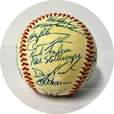 1986 World Series Champions Mets Autographed Team Baseball (30 sigs) JSA