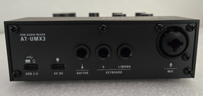 Audio-Technica #AT-UMX3 Compact Livestreaming USB Audio Mixer For