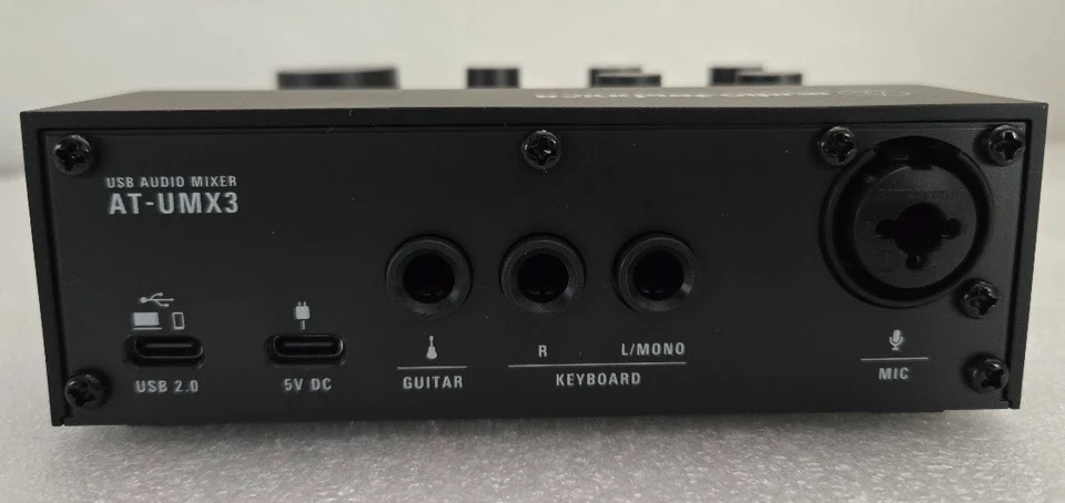 Audio-Technica #AT-UMX3 Compact Livestreaming USB Audio Mixer For Desktop Black - Image 4 of 4