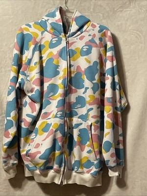 A Bathing Ape ''Cotton Candy'' camo full-zip hoodie from 2006 size Extra Large