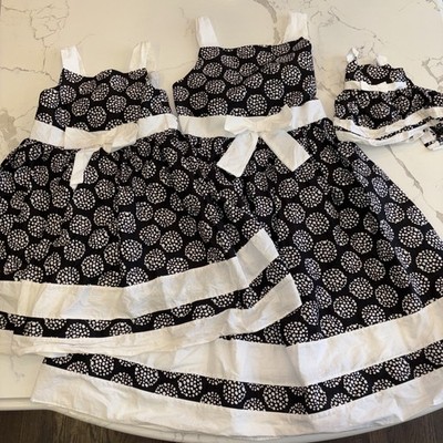 Dollie And Me Matching 2 Girl Dresses, 18  Doll (American Girl Doll) size 5 & 12