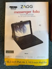 zagg messenger folio tablet keyboard case
