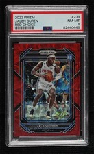 2022-23 Panini Prizm Choice Red Prizm 70/88 Jalen Duren #239 PSA 8 j6a