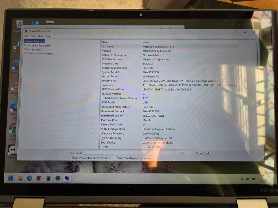Lenovo ThinkPad X13 Yoga G2 · i5-1145G7 · 16GB · 256GB, photo 4 of 5
