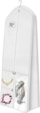 72" Wedding Dress Garment Bag with 10'' Gusseted Dress Bags for Gowns Long 4 ...