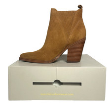 Marc Fisher Women's Chestnut Suede Booties Size 6.5 NEW WITH BOX