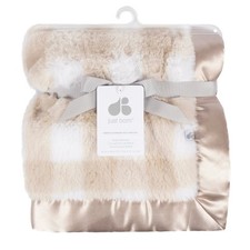 Gerber Just Born Baby Neutral Tan Plush Blanket