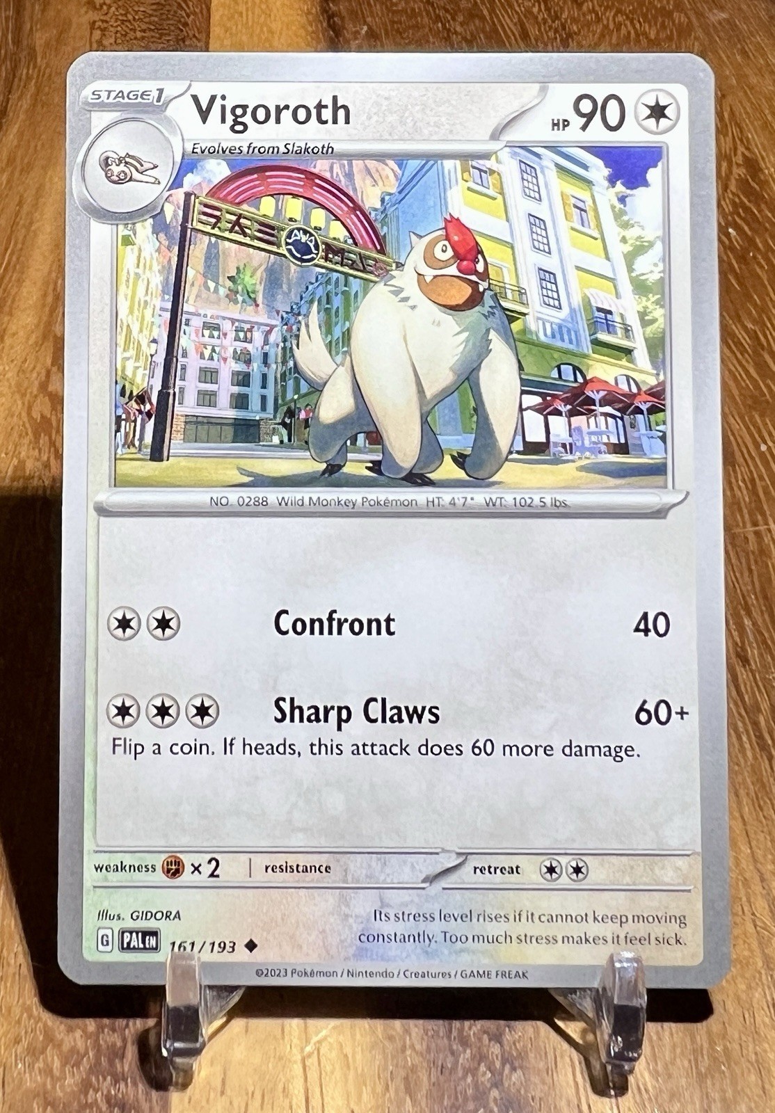 Vigoroth 161/193 Uncommon Paldea Evolved Pokemon Near Mint