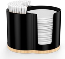Cotton Pad Swab Holder Q tip Holder Round Cotton Pad Dispenser Plastic Cotton