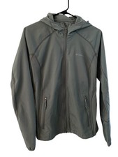 Columbia Women's Medium Omni Shield UV Protect Hooded Jacket Gray Windbreaker