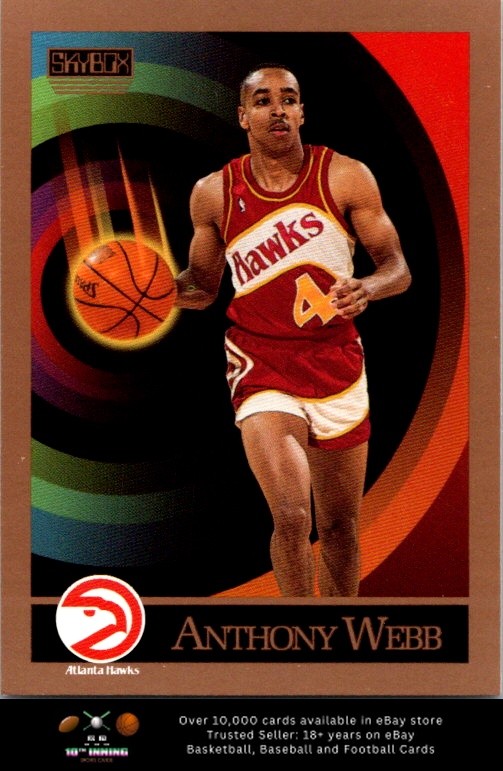 1990-91 SkyBox BASKETBALL #10 Anthony Spud Webb