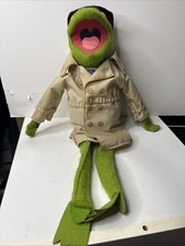 Vintage 1981 Fisher Price 857 Kermit the Frog Dress Up Reporter Stuffed Doll