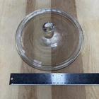 PYREX Round Clear Glass Replacement Lid 13 Pyrex 624C  9” Ribbed