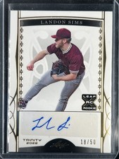 Sims, Landon - 2022 Leaf Trinity - Autograph - 18/50