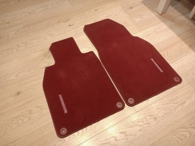 2x PORSCHE 911 992 Velour FUßMATTEN rot floor mats 992864435BOG6