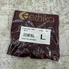 Ethika Underwear Boys Large Maroon Righteous Port Boxer Briefs Cotton Spandex