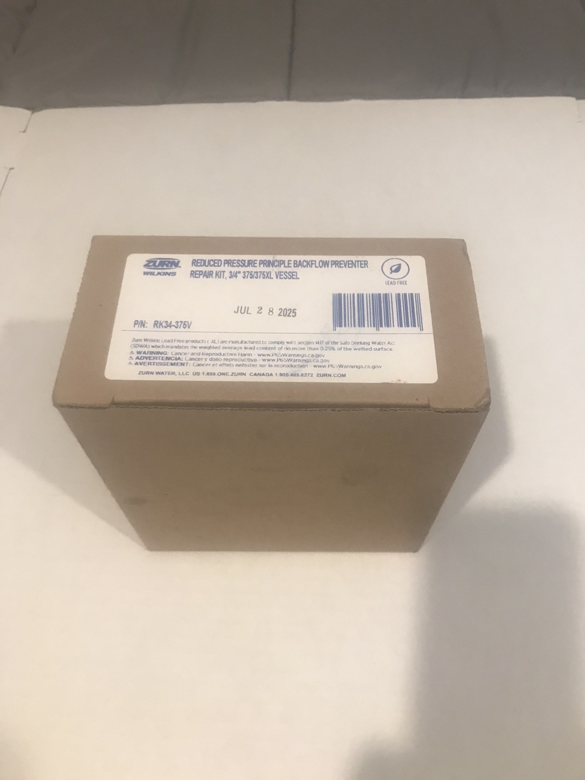 Wilkins 3/4" 375XL Vessel Repair Kit RK34-375V