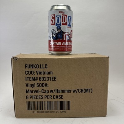 Funko Soda Captain America Entertainment Earth Exclusive Case Of 6 With Chase