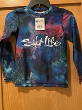 Salt Life Girl s Multicolor Long Sleeve SLX Drifit Shirt NWT Size S
