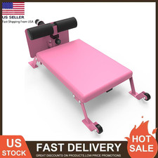 Nordic Curl Machine Adjustable Hamstring Bench Leg Fitness Equipment w/Wheel Gym