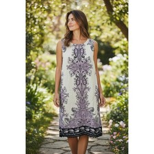 LOFT Paisley Print Dress Sleeveless Casual Dress Sun Dress Tank Dress Size 10