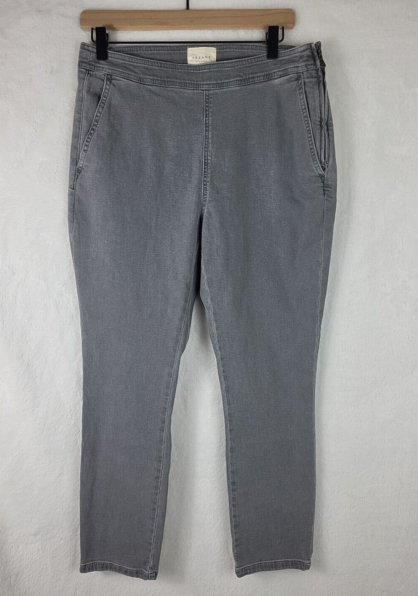 Sezane Clara Trouser Denim Light Gray Size 42/ 10