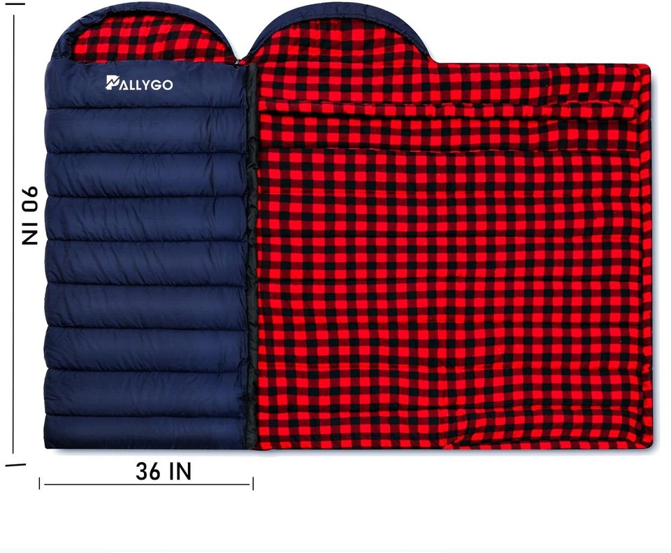 0 Degree Sleeping Bag Cotton Flannel Sleeping Bags for Adults Cold