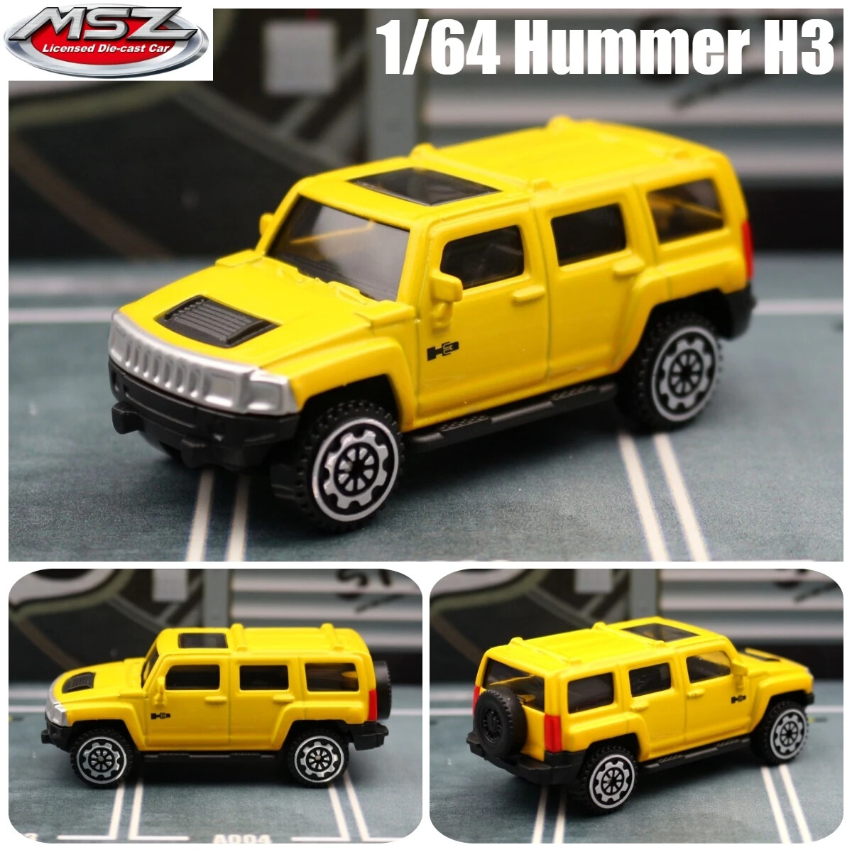 1/64 Hummer H3 SUV Toy Car Miniature Super Sport Vehicle Model