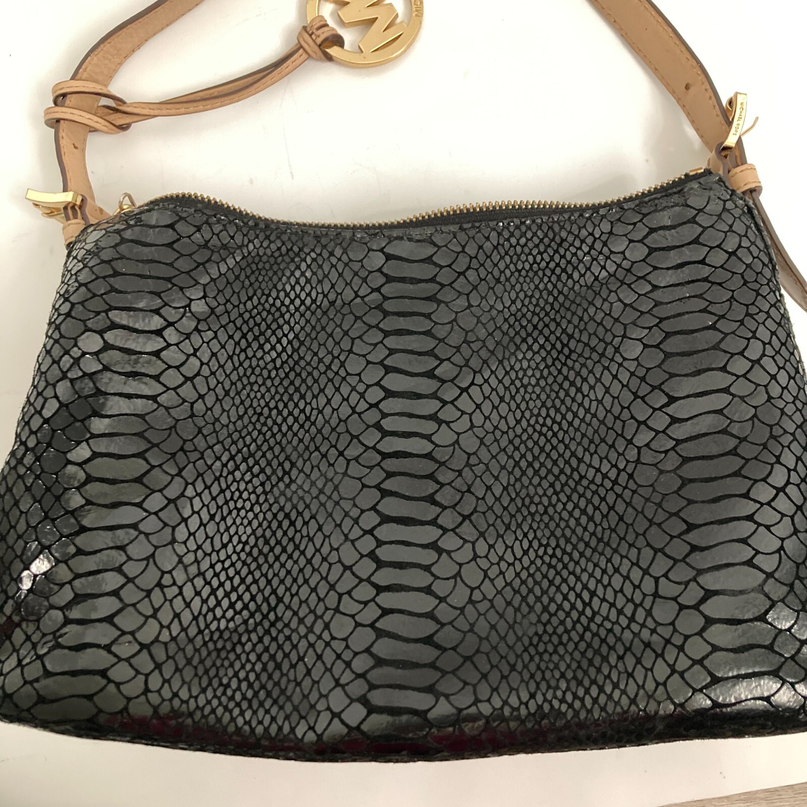 Michael Kors Black Python Print Embossed Gorgeous… - image 10