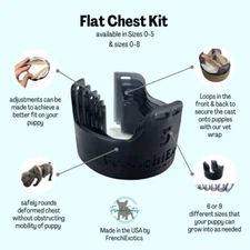 Newborn Puppy Flat Chest Kit: Whelping Essential, Sizes 0-5