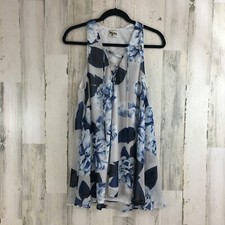 Show Me Your Mumu Rancho Mirage XS Lace Up Mini Dress Blue Floral