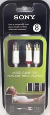 Sony - RK-SMP24T - Audio Cable for Portable Music Players - 8 Ft.