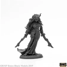 ZIBA, FEMALE EFREETI Reaper Miniatures Bones Black REM44003 D&D