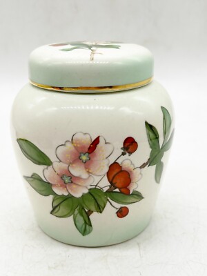 VINTAGE ROYAL WORCESTER PALISSY FLORAL INGWER GLAS KERAMIK