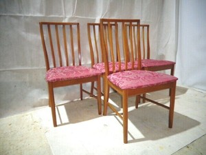 Retro Teak Mcintosh Set Of Dining Chairs Vintage Teak Kitchen