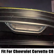 For Chevrolet Corvette C8 2020-24 Real Carbon Fiber Car Trunk Handle Frame Trim