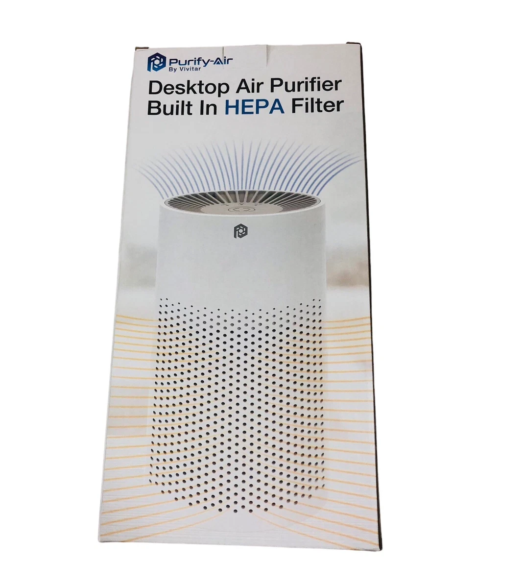 Purify Air by Vivitar Desktop Air Purifier New Built in HEPA