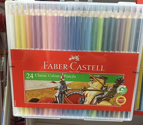 FABER- CASTELL 24 CLASSIC COLOUR PENCILS X 3 PACK FREE SHIPPING - Picture 5 of 6