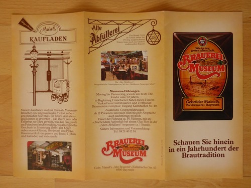 Ancien Prospectus Faltprospekt Gebrüder Maisel's Brasserie Musée Büttner - Photo 1 sur 2