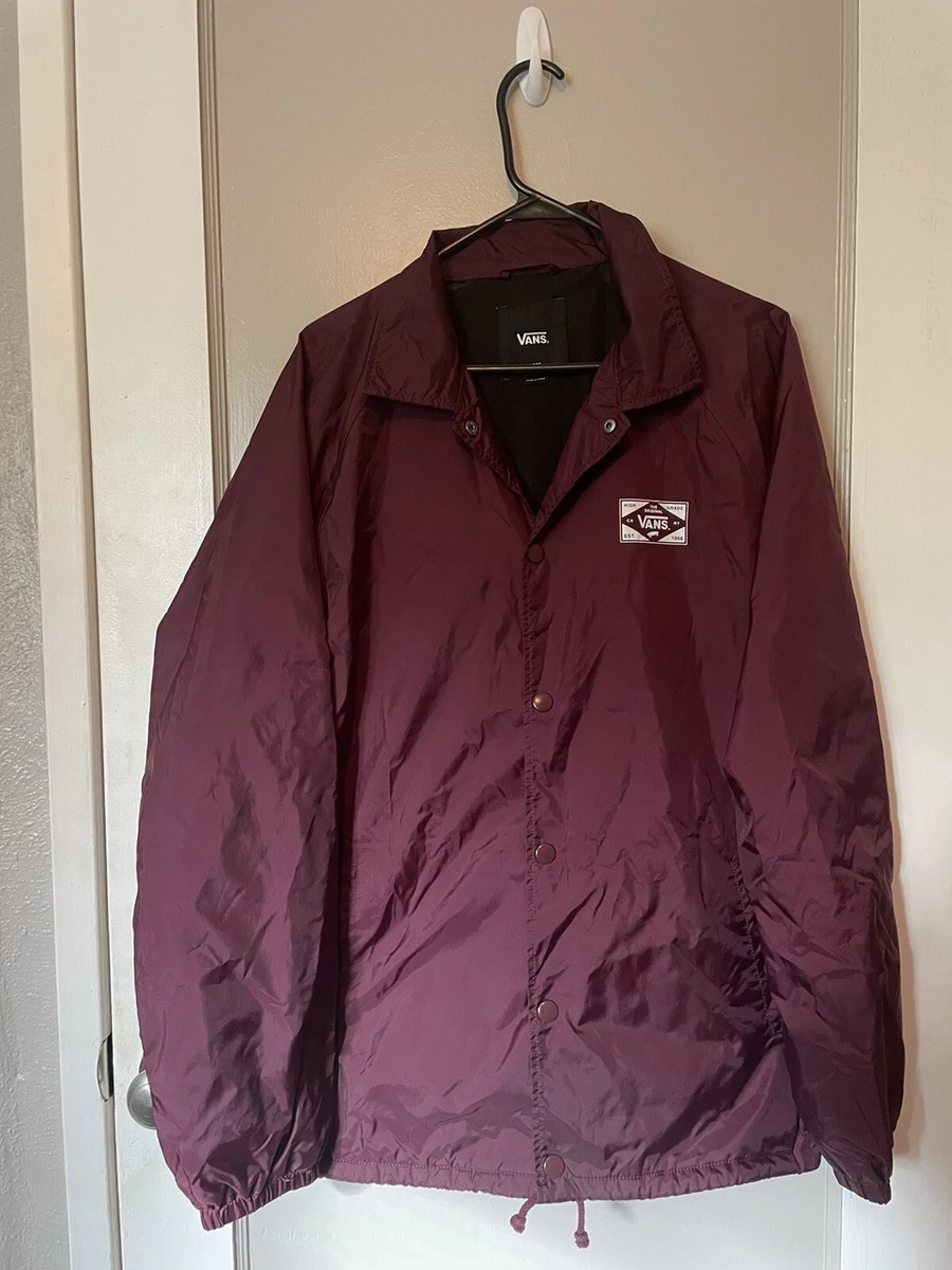 Maroon vans shop jacket