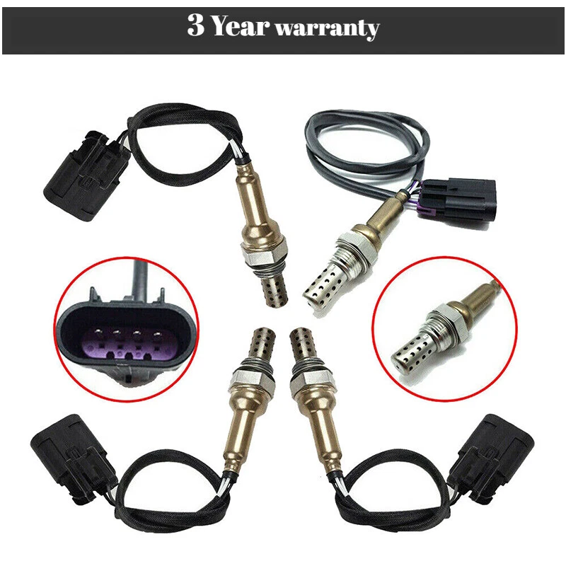 Sensor de oxígeno aguas arriba + aguas abajo 4 piezas para Hyundai Entourage Kia Sedona 3,8 L 2007-2010 Foto 2 de 4