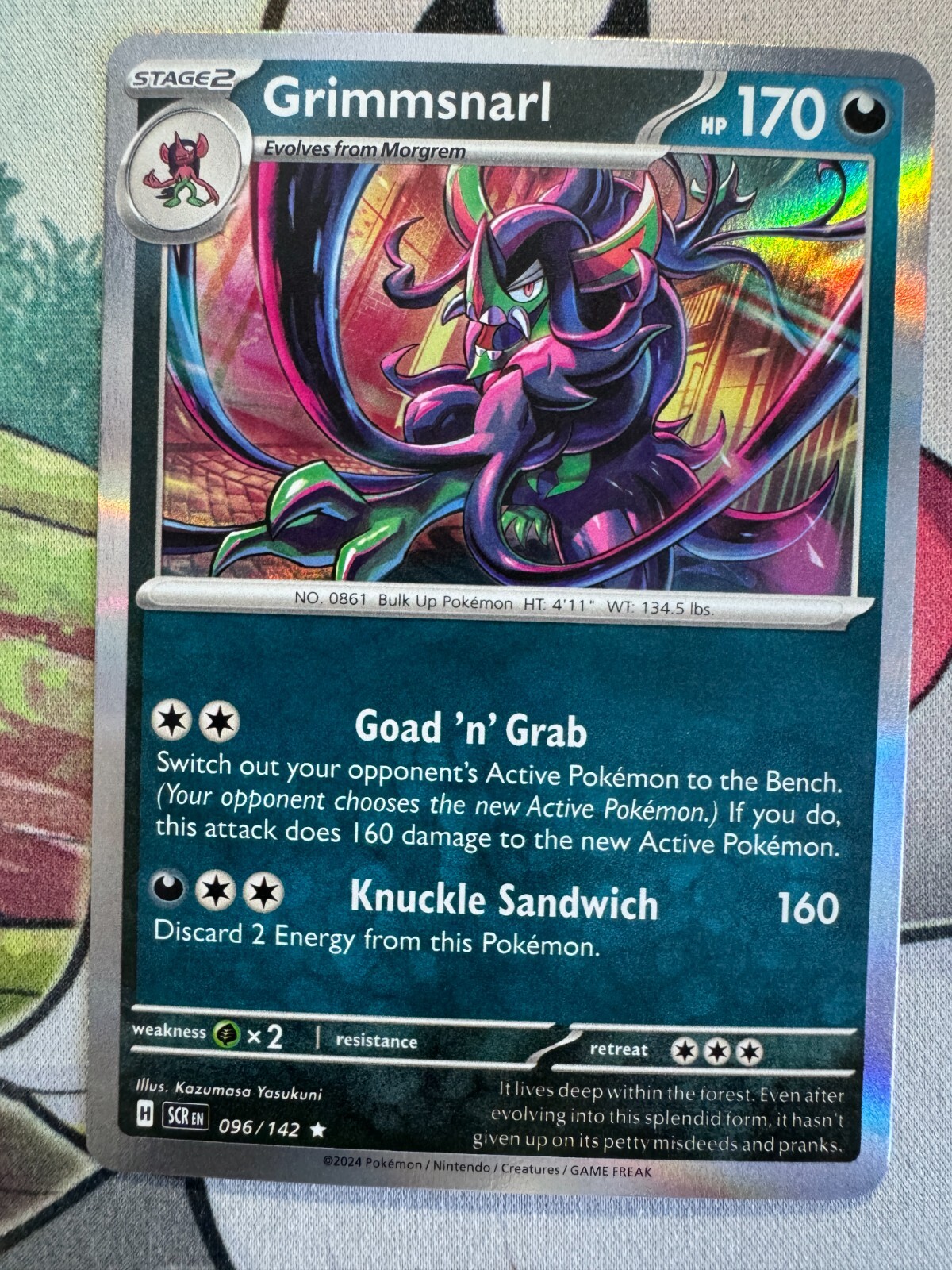 Grimmsnarl Holo English Pokemon TCG BKBN456