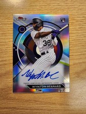 2023 Topps Finest Wynton Bernard #FA-WBE Refractor RC Auto Rockies