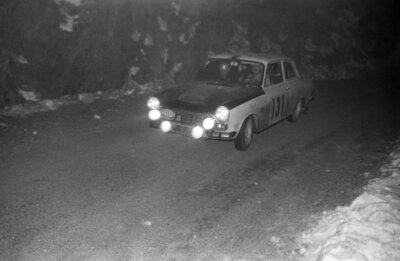 Henri Greder Andre Vigneron Ford Cortina Lotus 1967 Rally Car Old Photo 2