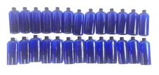 Silgan 8oz Blue Cosmoval Bottle 24-410 Neck 45121 [Lot of 26] NOS